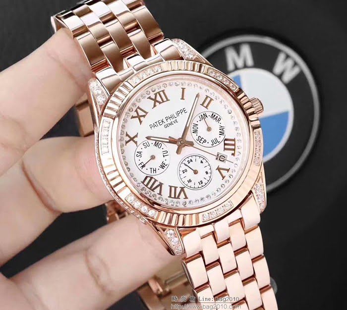 百達翡麗PATEK PHILPPE 全新多功能腕表 進口9100機械機芯 316L精鋼表殼錶帶 超級防水 最佳男士腕表  wssb4978